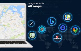 API can be integrated with all mapping providers and logical custom maps as well.