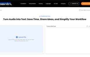 Tomedes AI Transcription screenshot 1