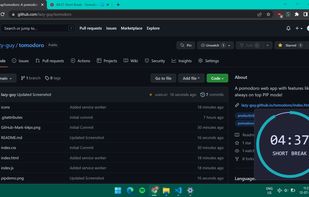 Tomodoro screenshot 1