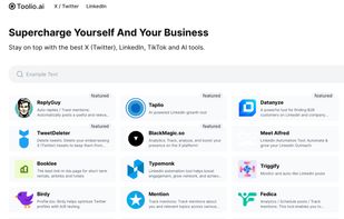 Stay on top with the best X (Twitter), LinkedIn and other tools.