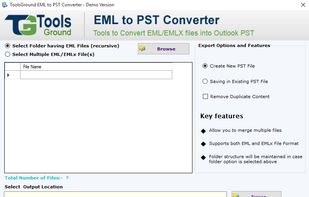 ToolsGround EML to PST Converter screenshot 1