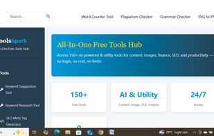 home page screenshot