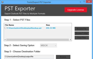 ToolstoExport PST Exporter screenshot 2