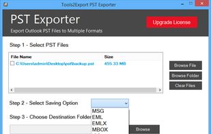 ToolstoExport PST Exporter screenshot 1