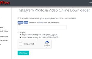 Toolswow Instagram Downloader screenshot 1
