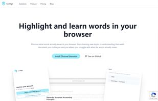 The Landing Page of the App