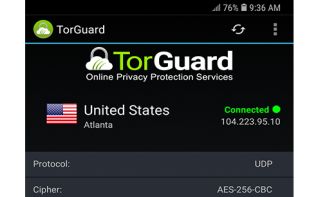 TorGuard screenshot 1