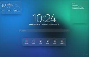 Your new tab — widgets anywhere you want