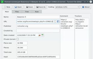 Torrent File Editor screenshot 1