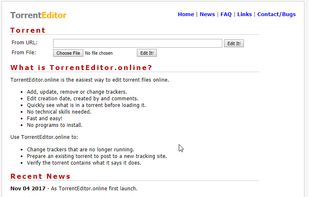 Torrent Editor screenshot 1