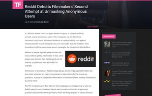 TorrentFreak screenshot 1