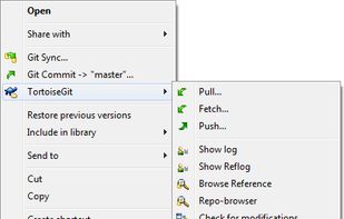 (Configurable) Context menu
