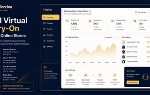 Torziva merchant dashboard with analytics