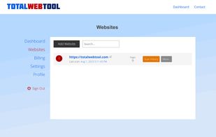 Website list for tracking all of the online properties of interest.