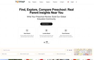 Main page with filters and map