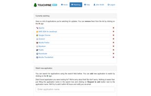 Touchpine screenshot 2