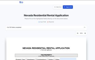 Interactive Original PDF view mapping every web form input directly onto the exact coordinates of the underlying PDF document.