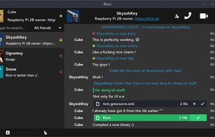 Ricin. A Tox client written in Vala using the GTK toolkit.