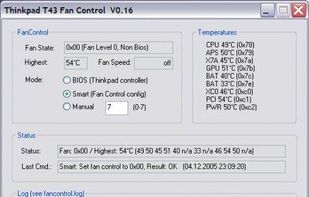 TPFanControl screenshot 1