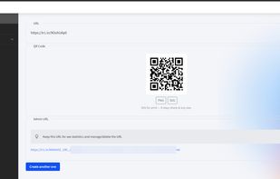 Generated Link with QR-Code