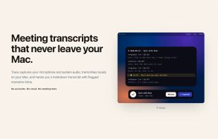 Trace: Meeting Transcripts screenshot 1