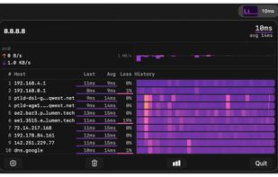 Tracebar screenshot 1