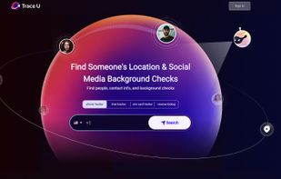 the homepage of TraceU