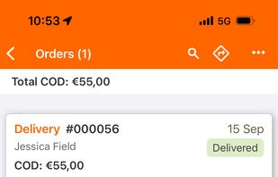 Track-POD Driver App Order Review