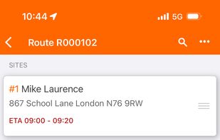 Track-POD Driver App Route Planning