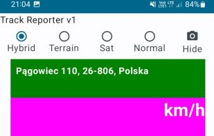 Speed monitor - full screen