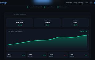 Landing Page dashboard web