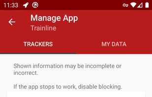 TrackerControl screenshot 2