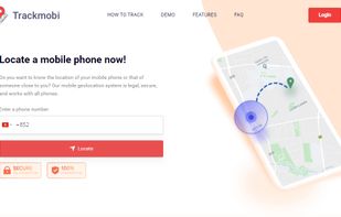 Homepage of TrackMobi