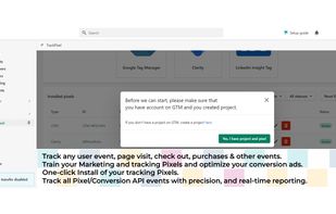 Wizard to install a pixel