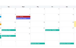 Calendar view