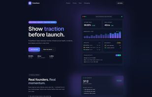 Tractiony live stats widget