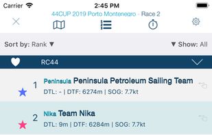 TracTrac screenshot 2