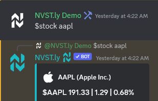 Finance Data via Discord Bot