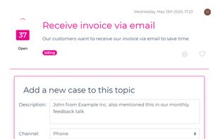 Add cases to existing feedback when they arise