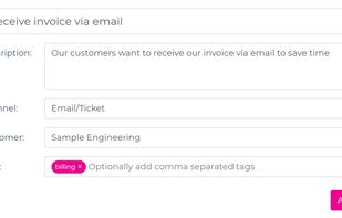 Add new feedback topics fast
