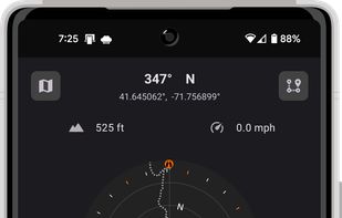 Nearby
View nearby beacons and paths on your compass.