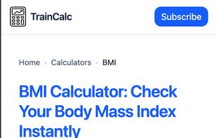 Mobile version of TrainCalc showing responsive design and clean layout.