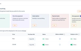 Different pricing models to monetize your online courses. 