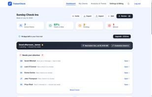 Client dashboard
