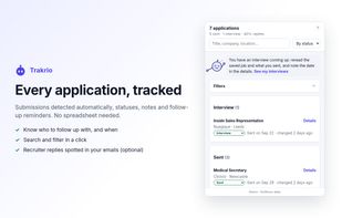 Every application, tracked
