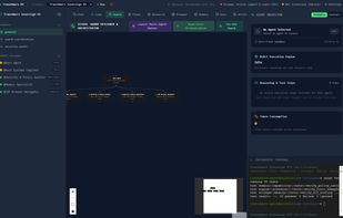 Trans4mers Local Swarm Designer: ReactFlow node canvas for visual multi-agent orchestrationSwarm Designer: ReactFlow node canvas for visual multi-agent orchestration