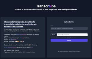 Transcraibe screenshot 1