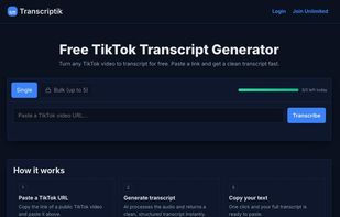 Transcriptik screenshot 1