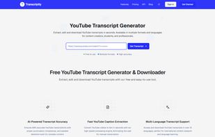 input youtube url to get transcripts