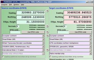 TRANSDAT Main Window